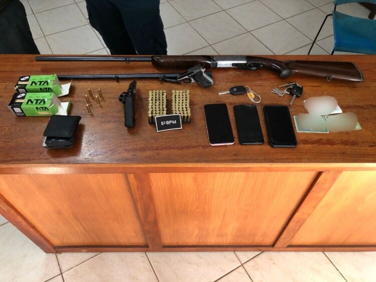 Trio é preso com armas e munições no Pará