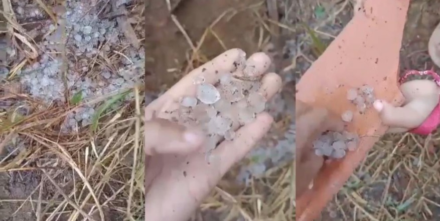 Chuva de granizo atinge munícipio no sudeste do Pará