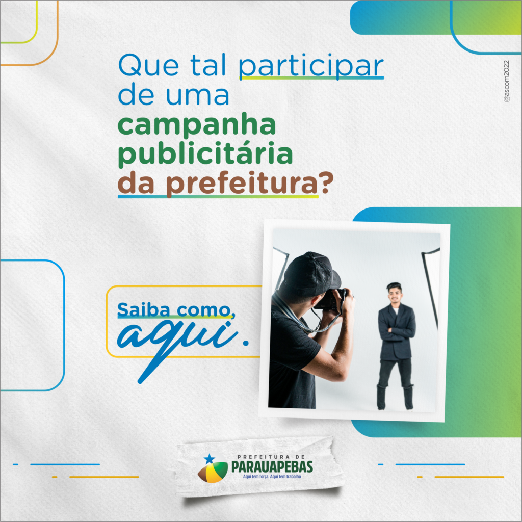 Assessoria de Comunicação da Prefeitura de Parauapebas abre cadastro para banco de imagens