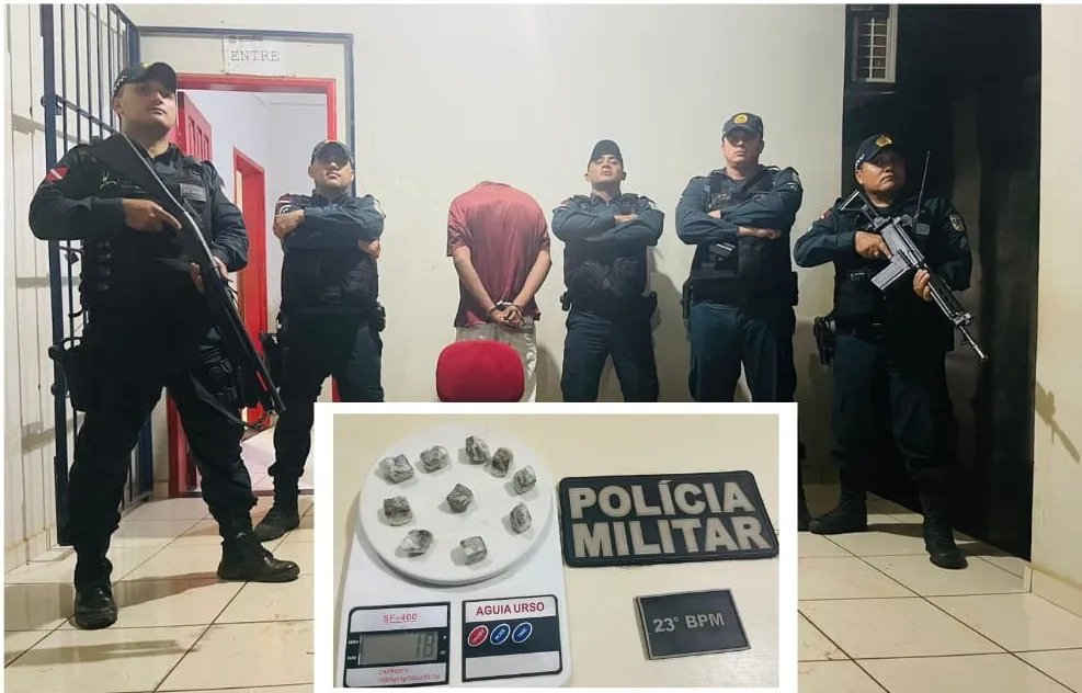 Homem é preso por tráfico de drogas em Curionópolis