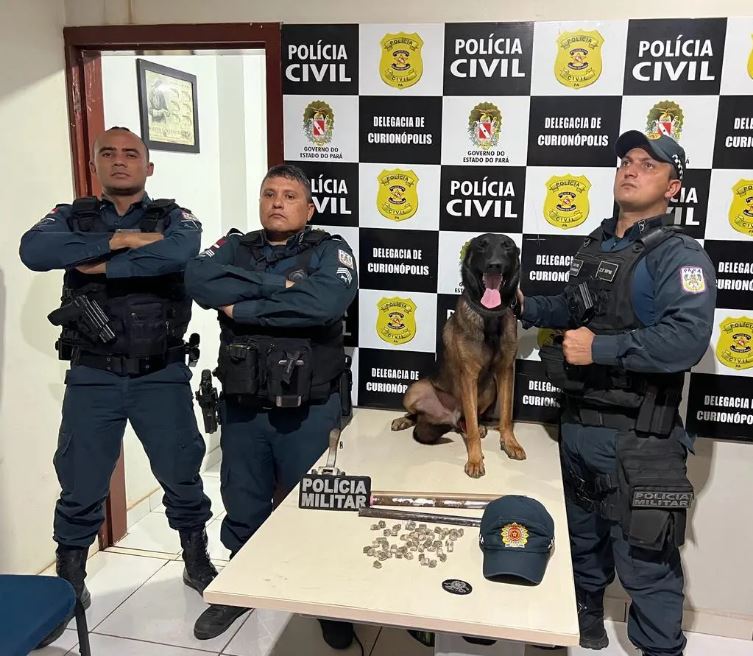 Dois homens foram presos acusados de tráfico de drogas em Curionópolis