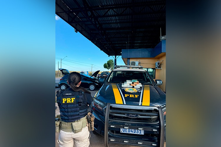PRF apreende em Marabá HB20 roubado com 10 quilos de cocaína
