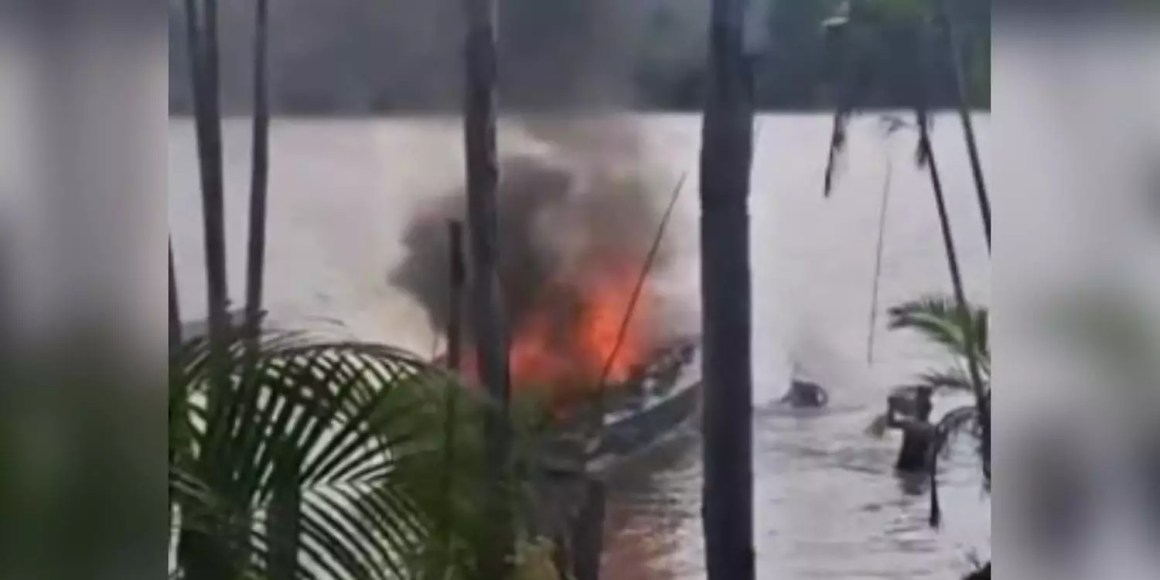 Embarcação pega fogo em Barcarena: uma mulher morre carbonizada e duas pessoas ficam feridas