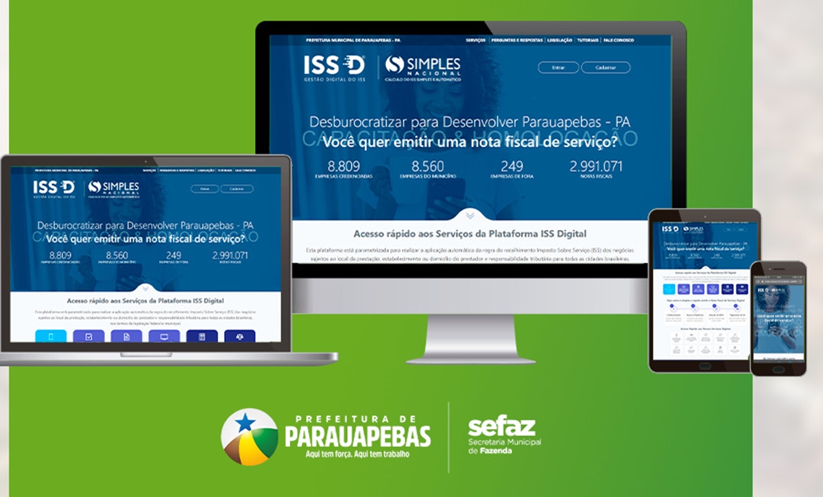 Prefeitura lançará ISS Digital de Parauapebas dia 16 deste mês