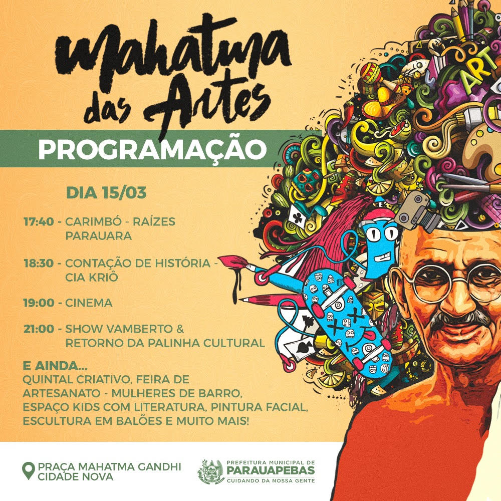 Praça Mahatma Gandhi será reinaugurada na tarde de domingo, 15