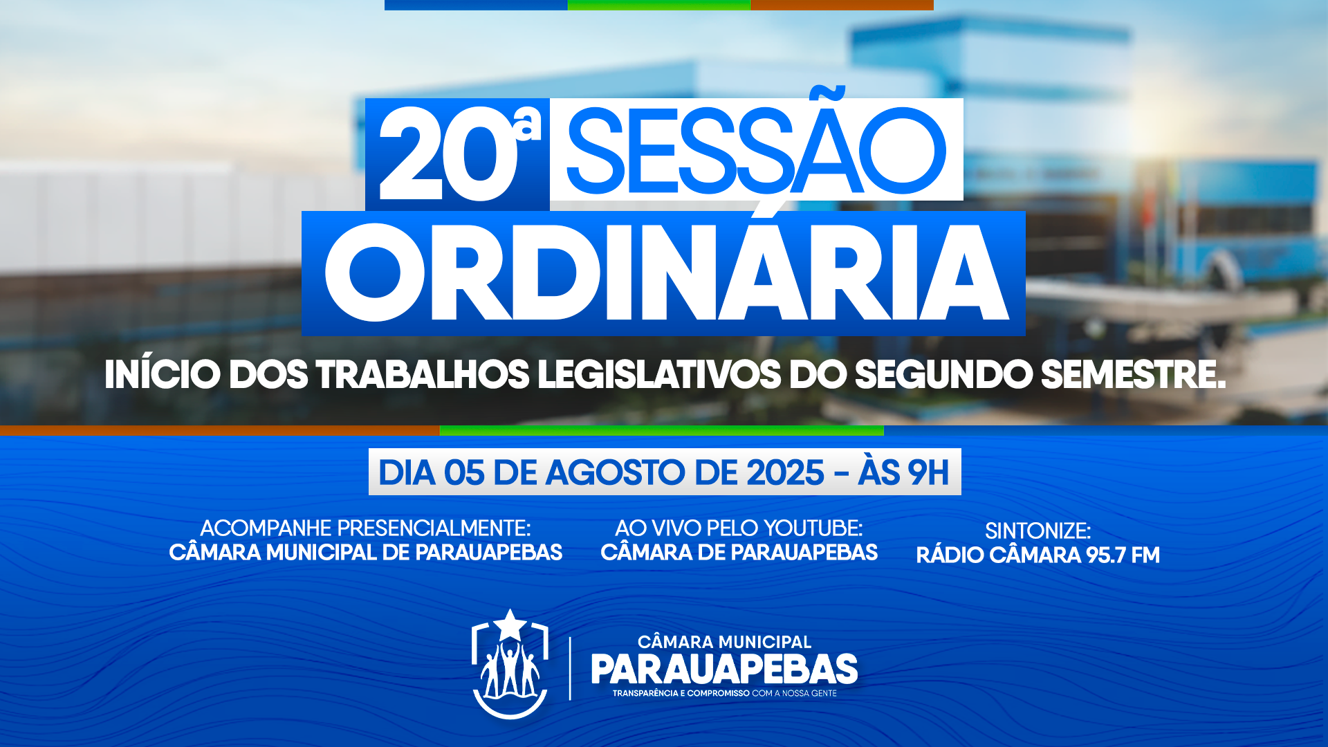 Câmara de Parauapebas inicia trabalhos legislativos do segundo semestre com sessão ordinária na terça-feira (05/08)