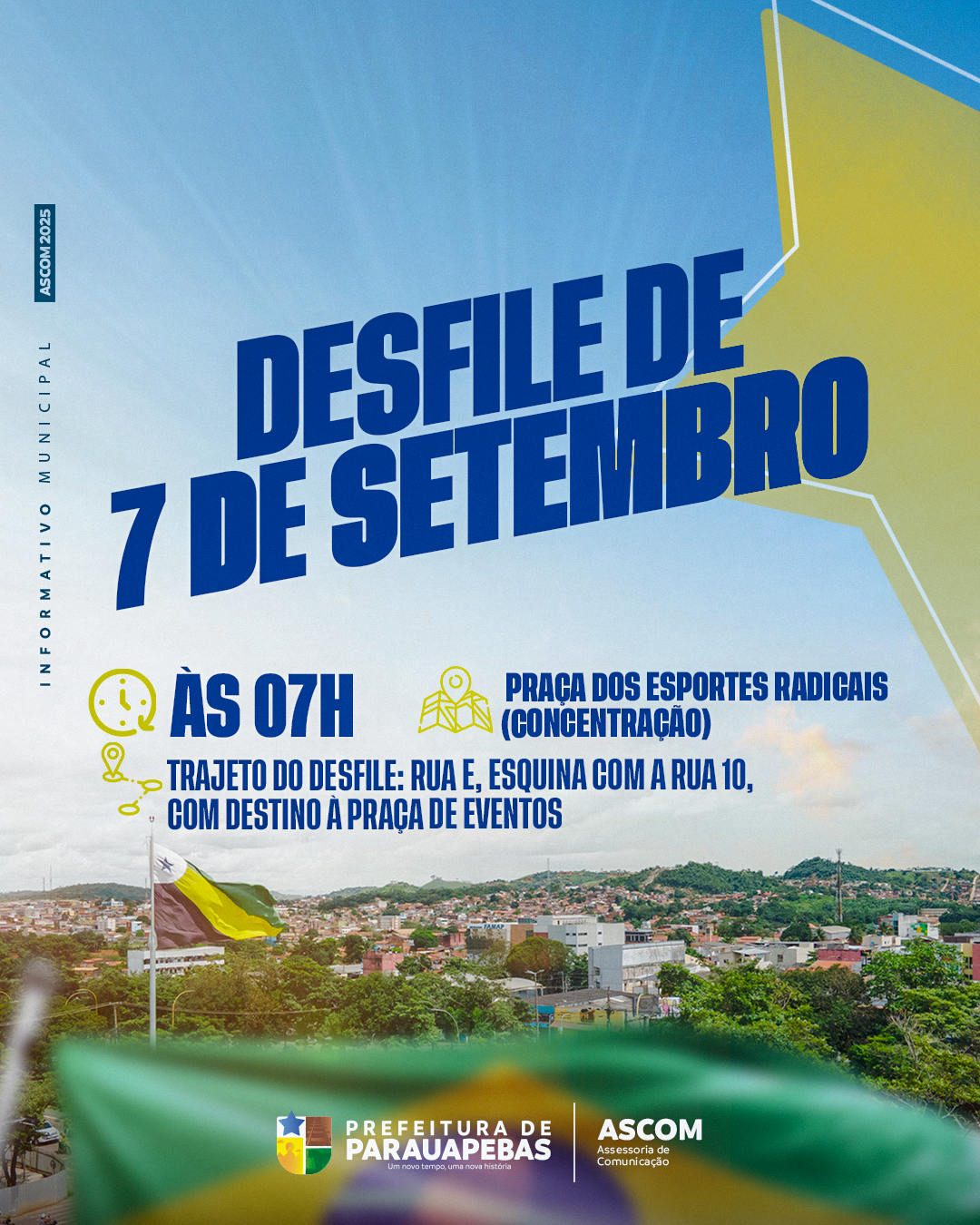 Parauapebas retoma o Desfile Cívico de 7 de Setembro com o tema “Brasil de Cores e Raízes”