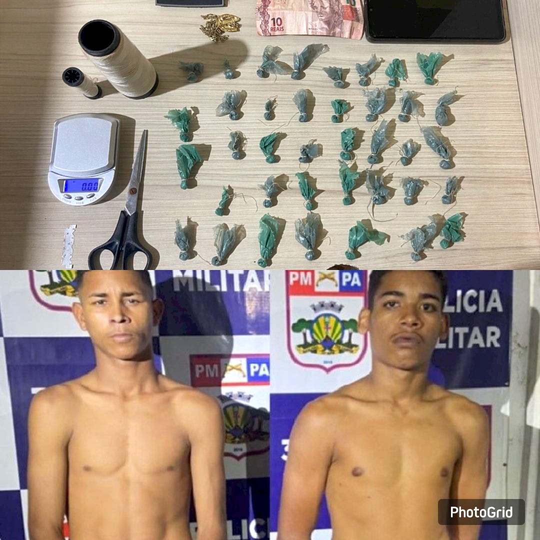 Suspeitos são detidos com crack e cocaína