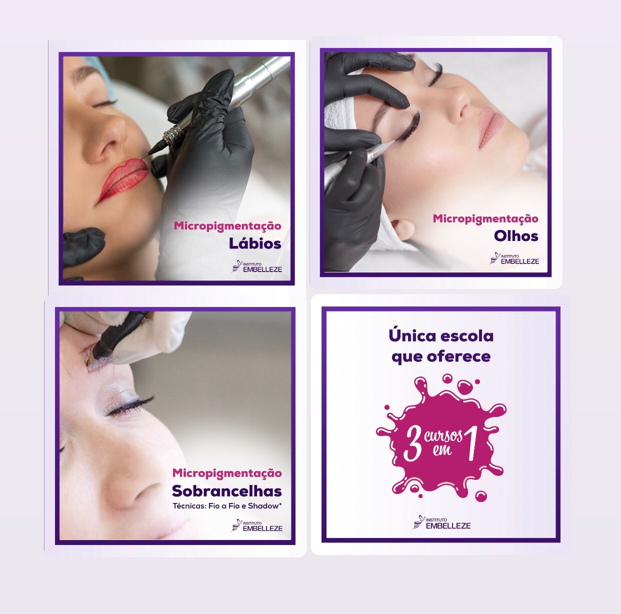  Micropigmentação Instituto Embelleze Parauapebas oferece 3 cursos em 1 garanta já sua vaga