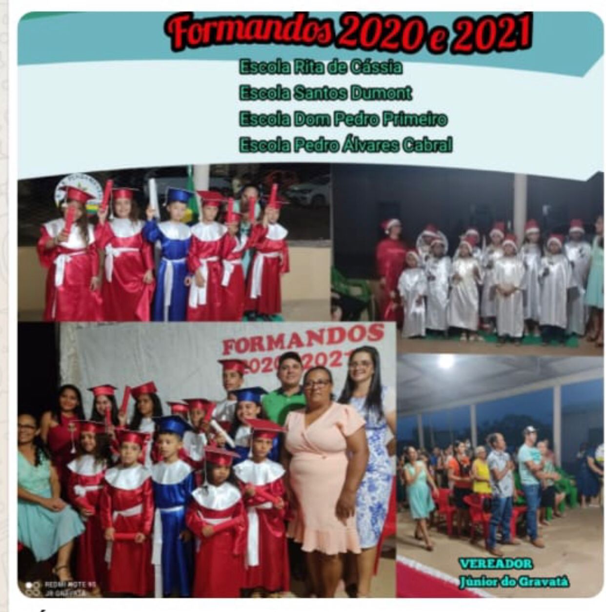 Eldorado: Formatura conta com presença do Vereador Júnior do Gravatá