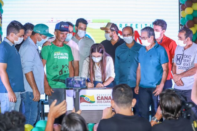 Prefeita assina ordem de serviço do Complexo Esportivo da Vila Planalto