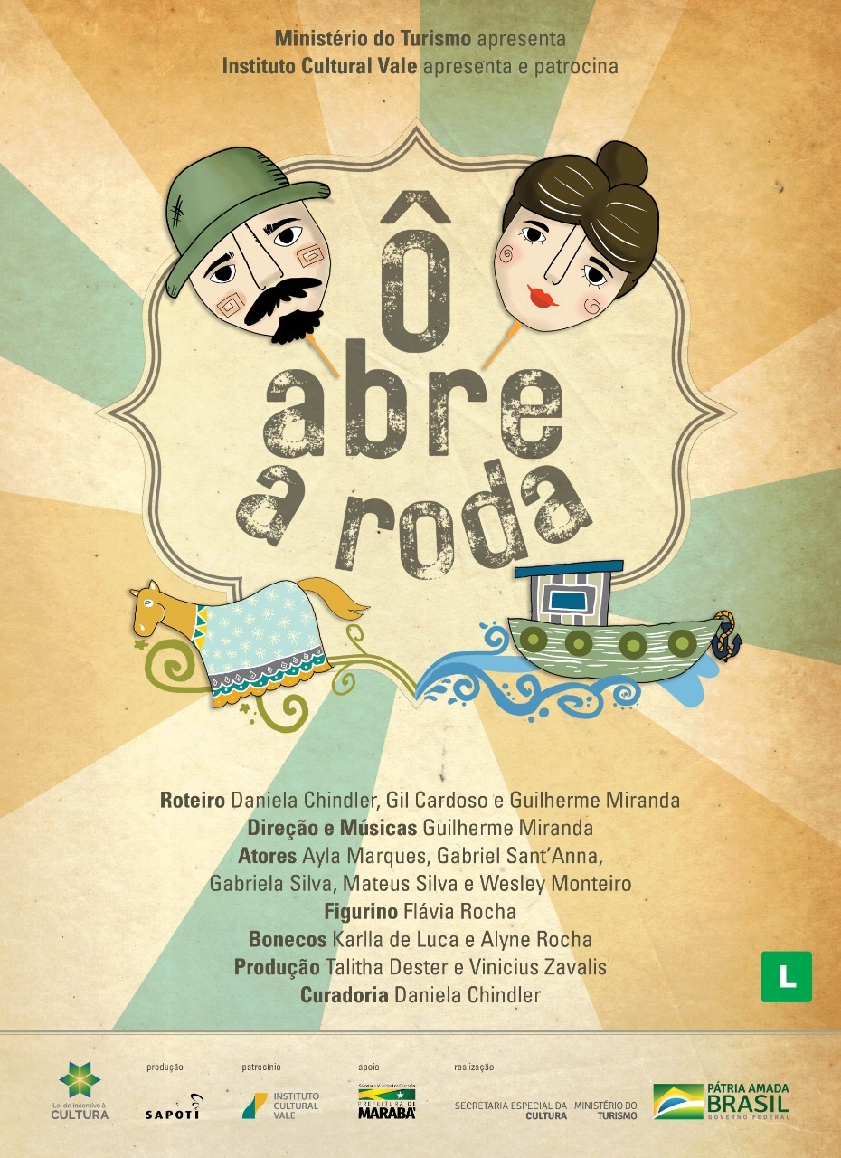 É amanhã em Marabá: Espetáculo de bonecos e adereços animados “Ô, ABRE A RODA!”,