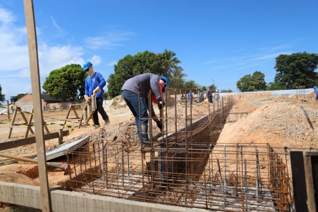 Obras de construção do Complexo Esportivo da Vila Planalto seguem avançando