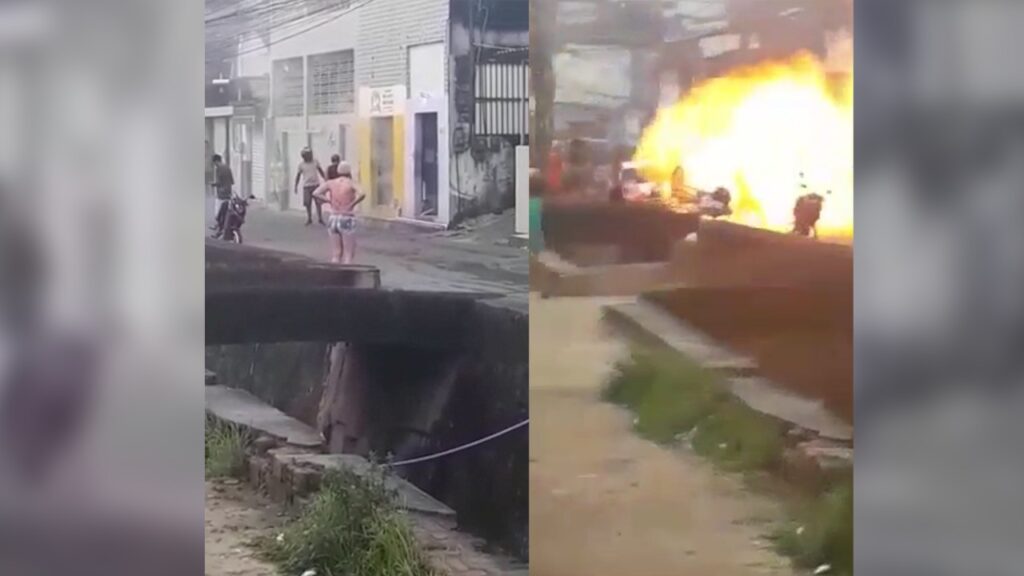 explosão ponto comercial deixa quatro pessoas gravemente feridas