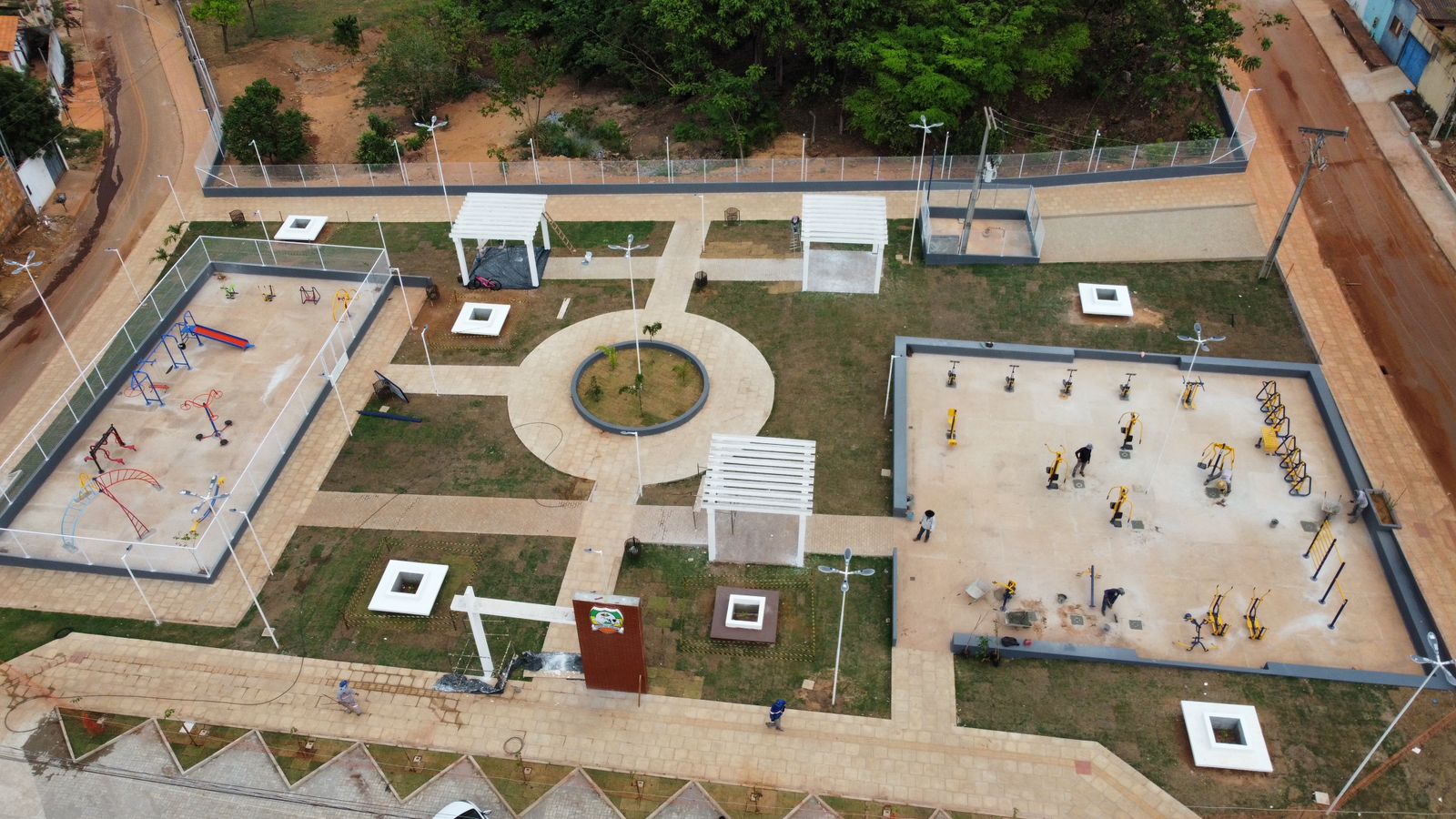 Obra da Praça do Vale da Benção está quase concluída