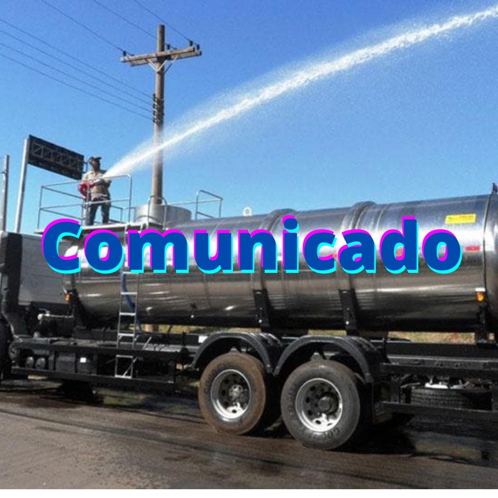 Atenção moradores do Bairro Cid. Jardim para o abastecimento de água