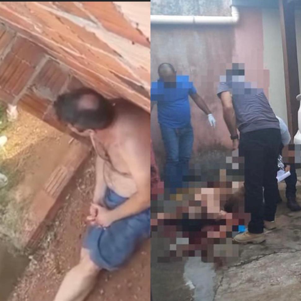 Parauapebas; Populares registram momento em que suspeito de homicídio tenta se esconder