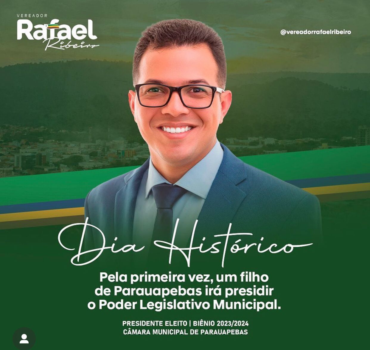 Rafael Ribeiro é eleito presidente de Câmara Municipal de Parauapebas