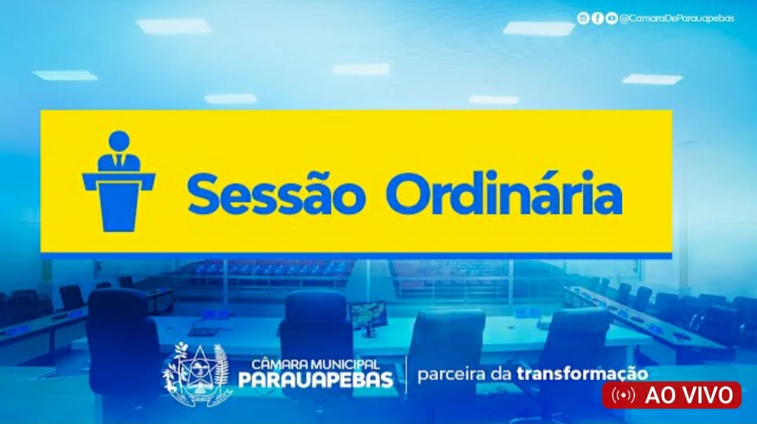 Sessão ordinária da Câmara Municipal de Parauapebas desta terça-feira (20/12)