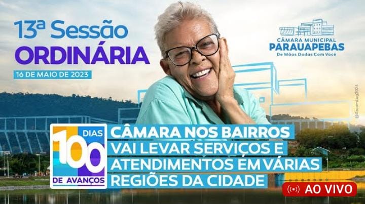 Assista a transmissão ao vivo da sessão ordinária da Câmara Municipal de Parauapebas desta terça-feira (16)