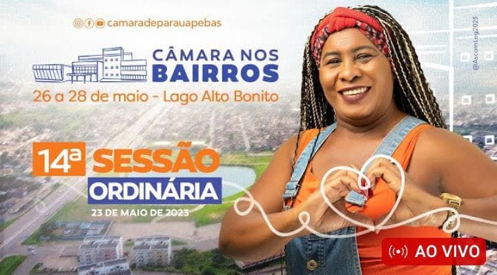 Assista a transmissão ao vivo da sessão ordinária da Câmara Municipal de Parauapebas desta terça-feira (23)