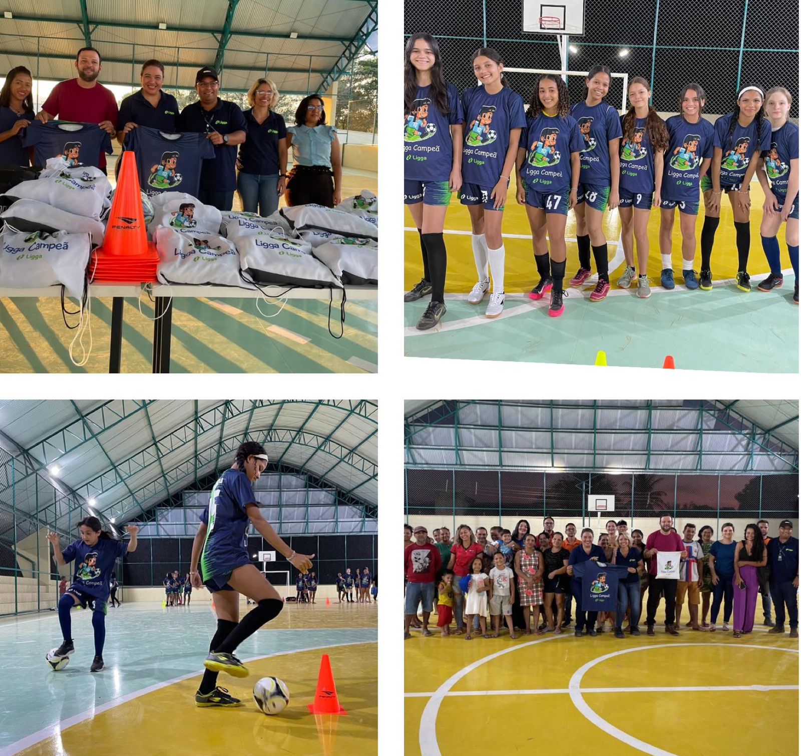 Projeto “Ligga Campeã” inicia aulas da escolinha de futebol feminino em Curionópolis