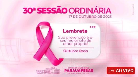 Assista a transmissão ao vivo da sessão da Câmara Municipal de Parauapebas desta terça-feira (17)