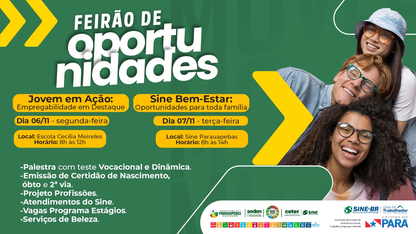 População de Parauapebas receberá Feirão de Oportunidades