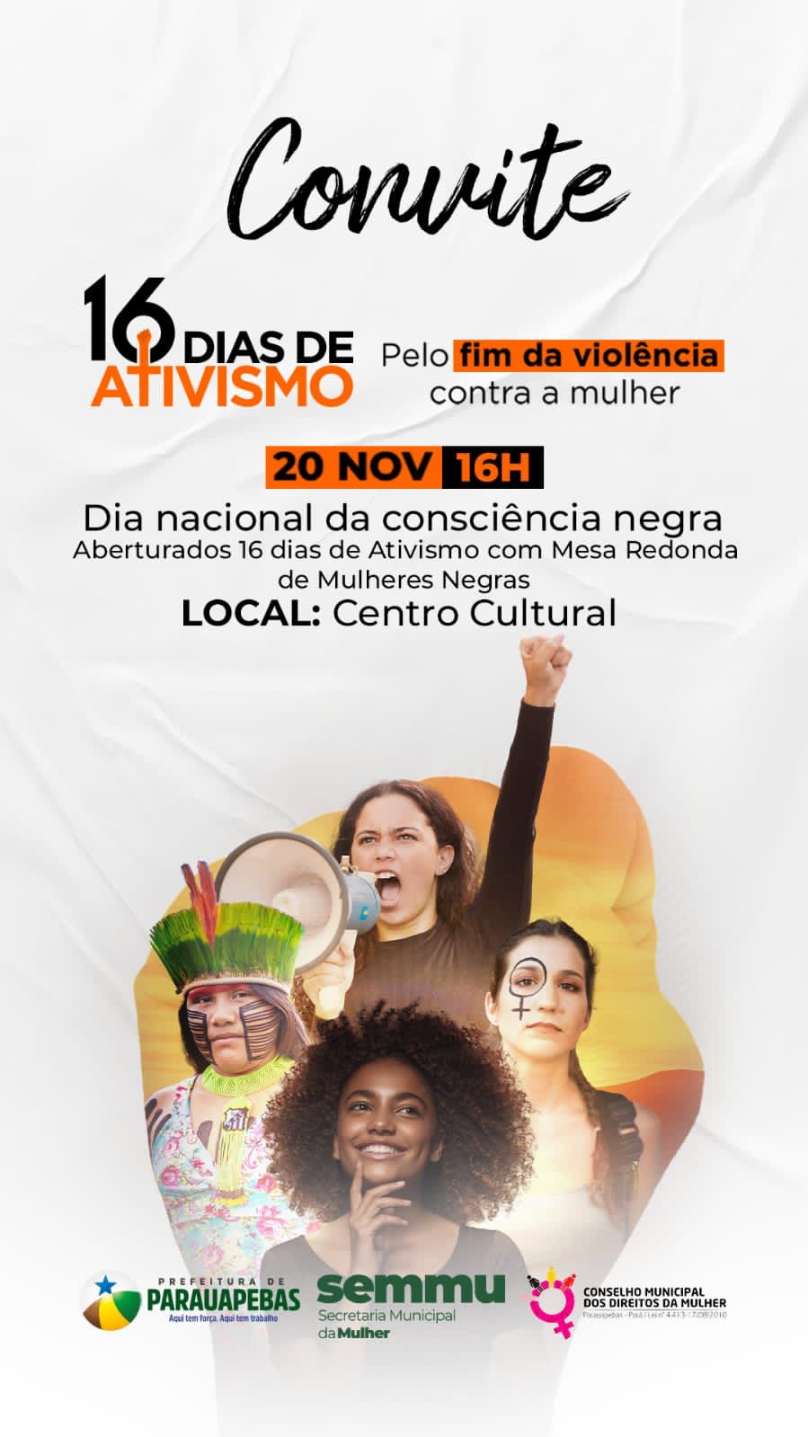 16 Dias de Ativismo: programação em alusão à campanha começa nesta segunda-feira (20), em Parauapebas