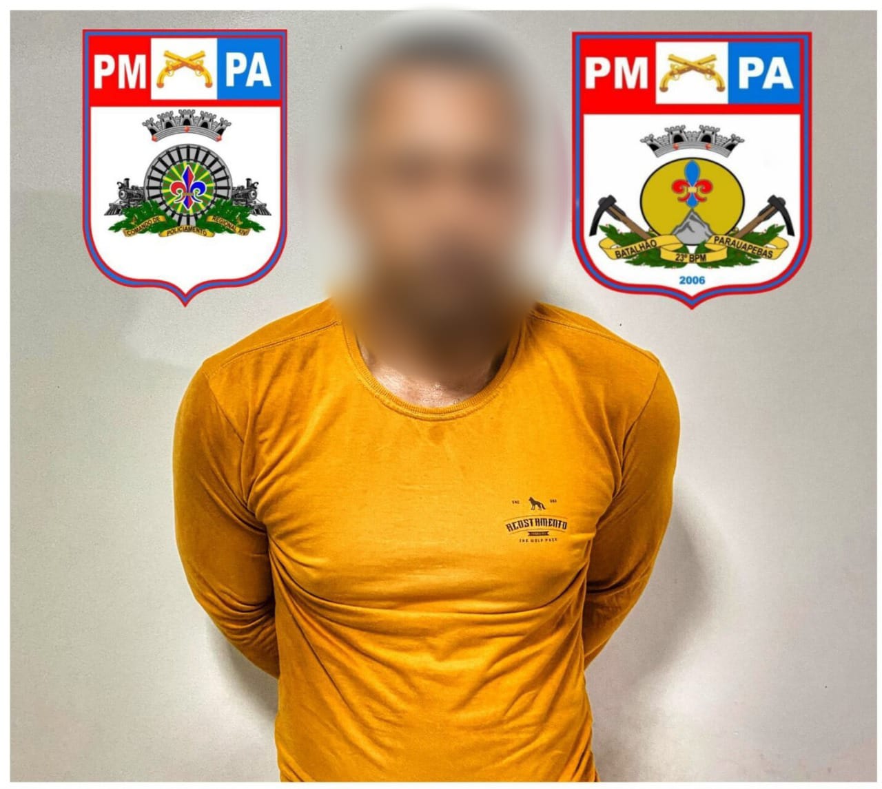 Homem tenta fugir da Polícia Militar e é preso, em Parauapebas