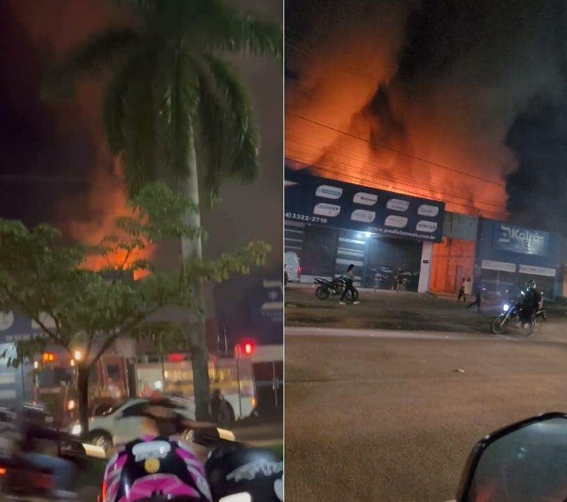 Incêndio atinge estabelecimentos comerciais em Marabá