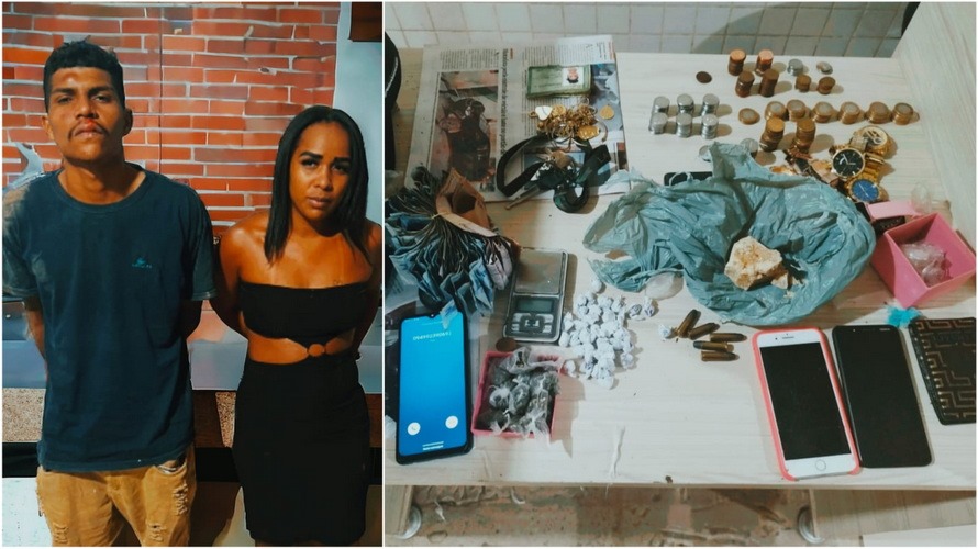PM prende casal do “delivery de drogas” em Marabá