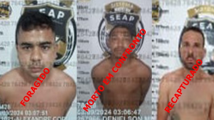 Dois fugitivos da Cadeia Pública de Parauapebas foram localizados; Um dos fugitivos morreu em confronto com a polícia