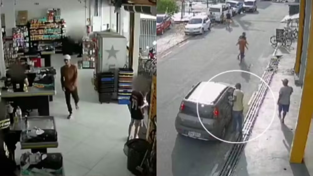 Assaltantes invadem supermercado em Belém