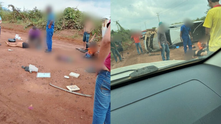 Criança morre em capotamento de caminhonete na Estrada do Rio Preto