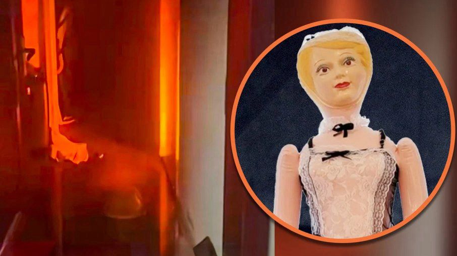 Estudante queima boneca sexual e provoca incêndio