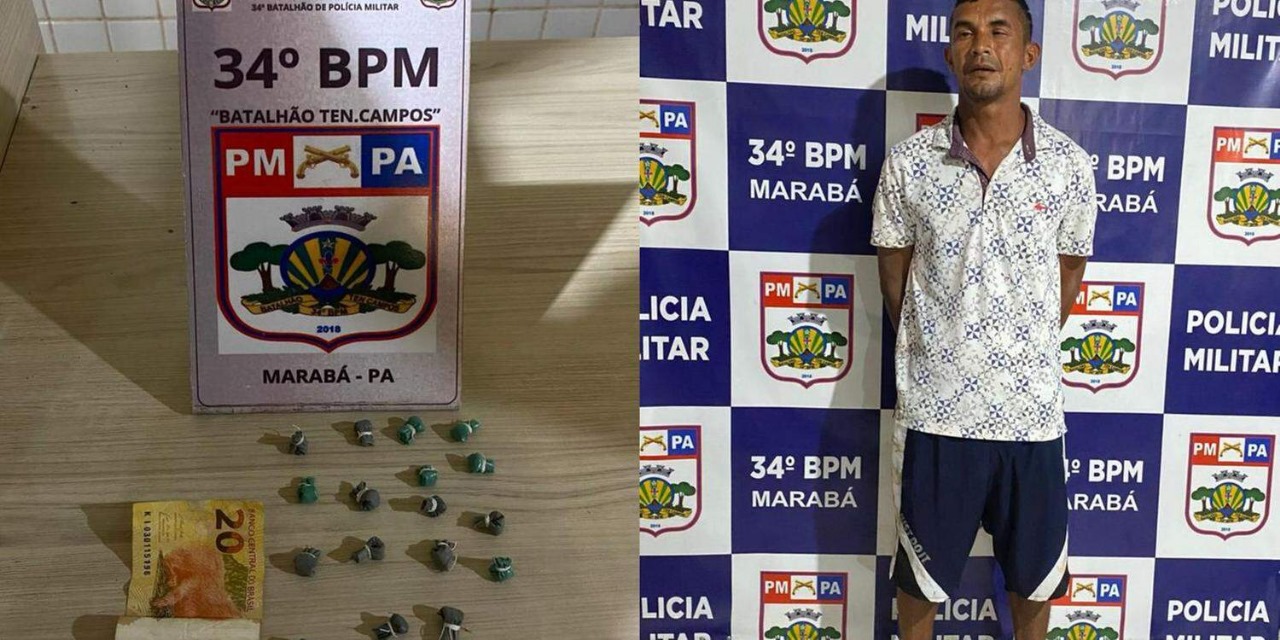Homem é preso pela PM após esconder papelotes de crack na boca