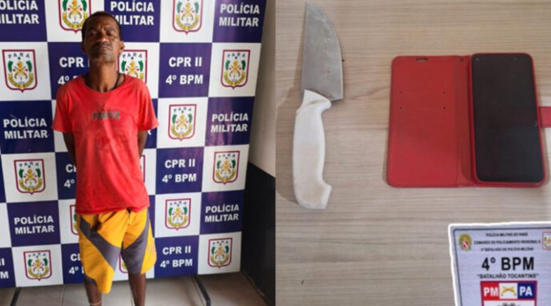 Em Marabá, homem armado com faca assalta acompanhante de paciente no HMI