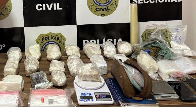 Parauapebas: Polícia apreende R$ 400 mil em cocaína, crack e maconha