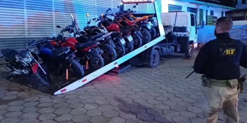 Durante operação na BR-230 PRF apreende mais de 30 motocicletas irregulares em Marabá