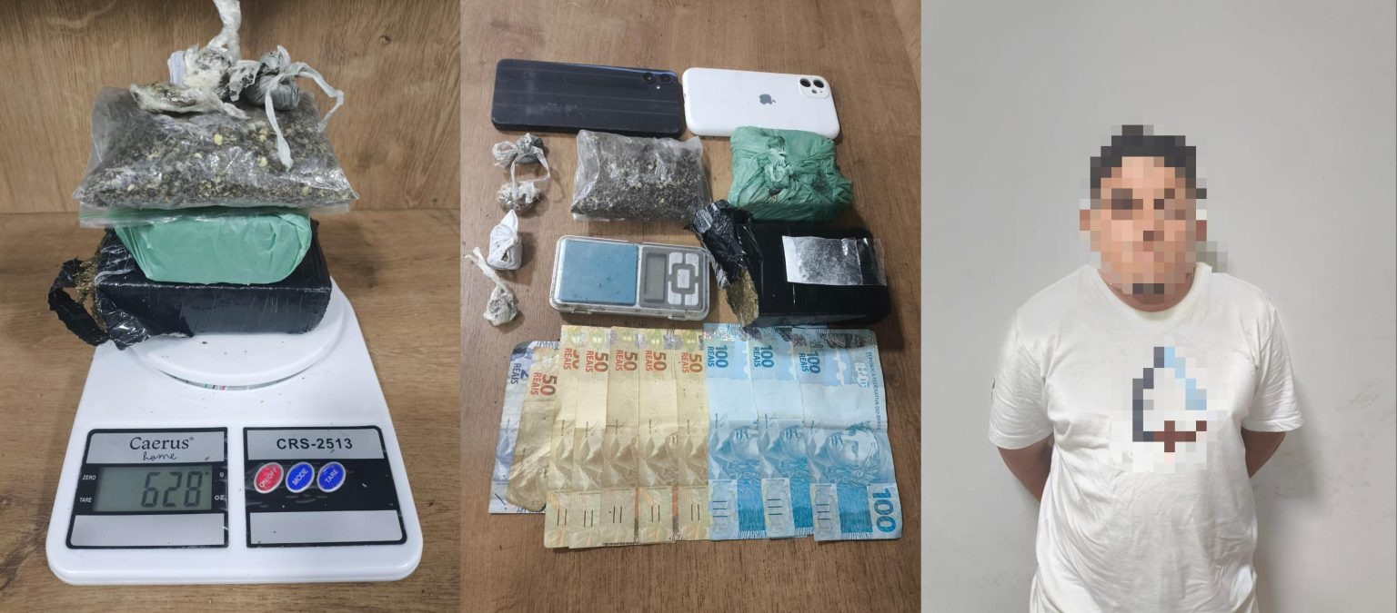 Suspeito é preso por tráfico de drogas em Parauapebas