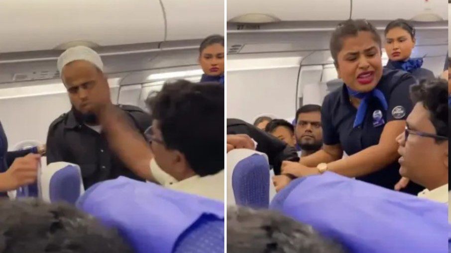 Homem leva tapa no rosto durante ataque de pânico em voo