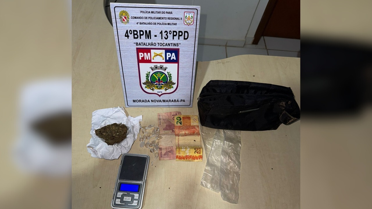 Homem é preso com crack e maconha