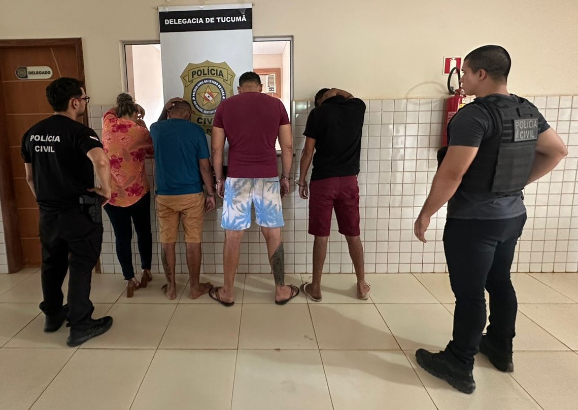 Quatro assaltantes presos após roubo a chácara na Vicinal V-8