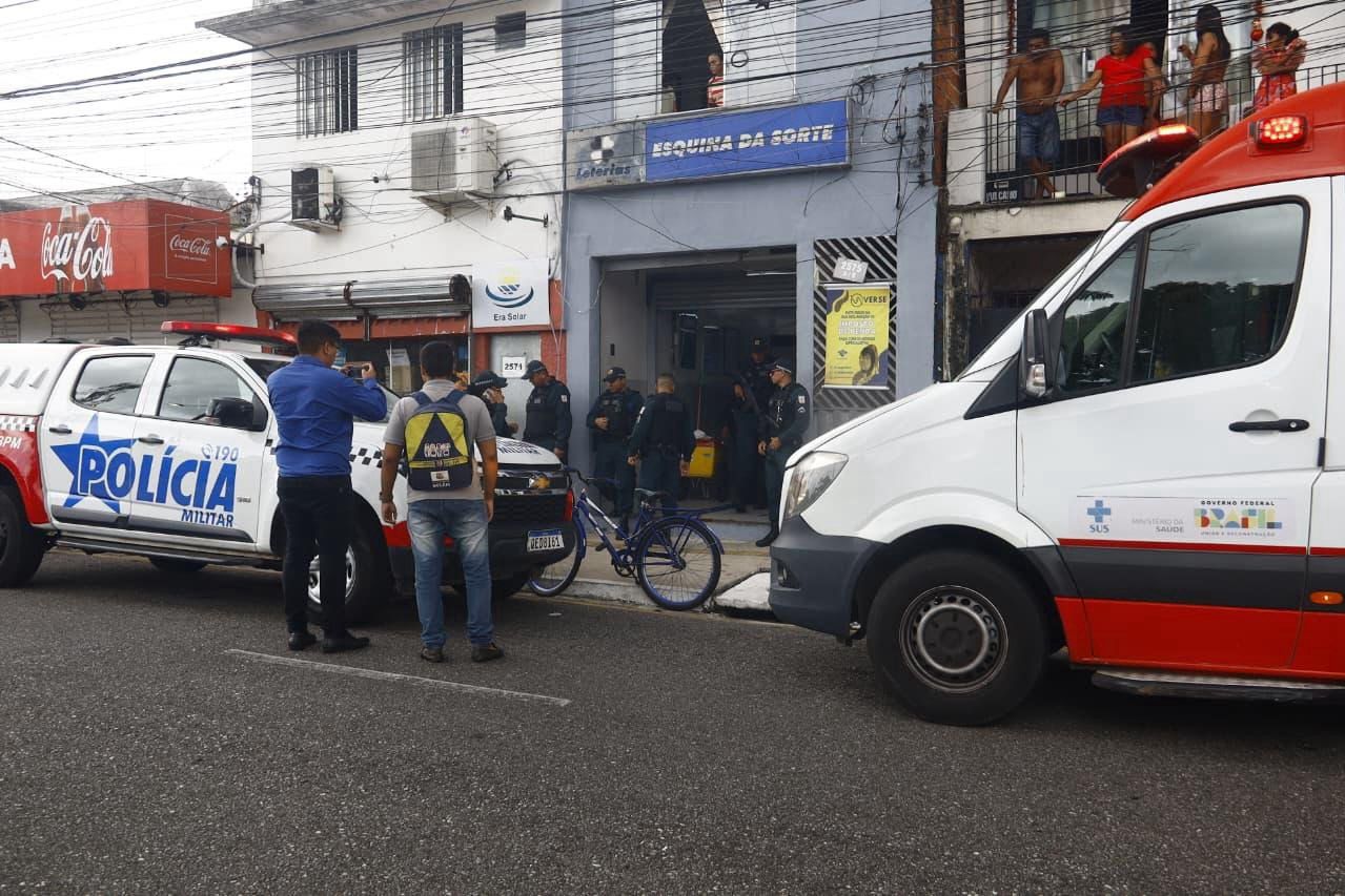 Homem é baleado durante tentativa de assalto em lotérica