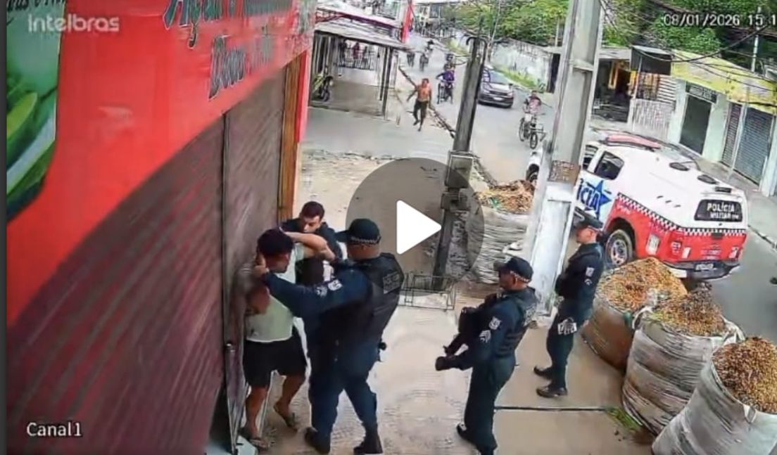 PM’s são flagrados agredindo vendedor na Grande Capital