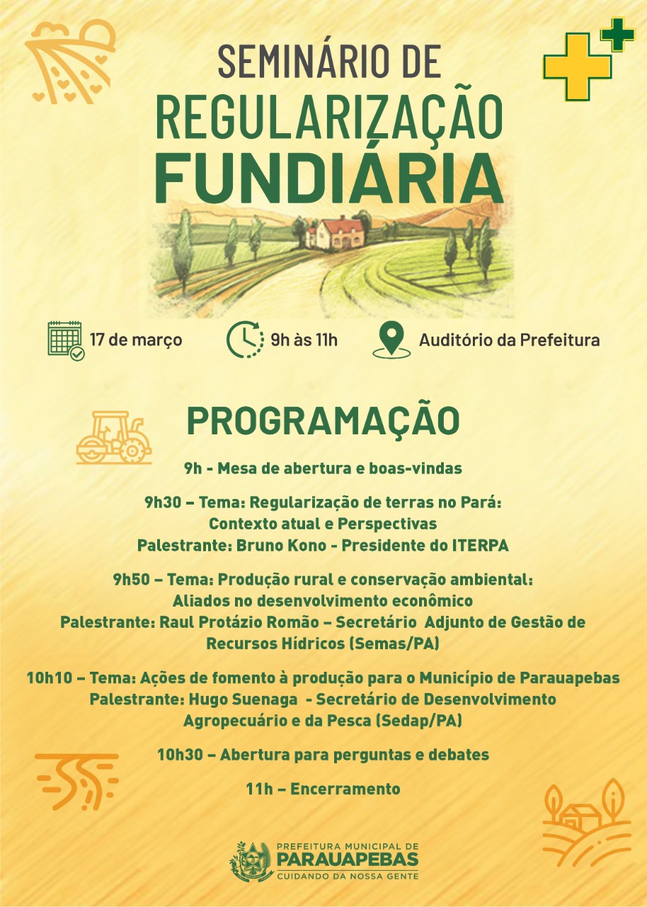 Sempror promove Seminário de Regularização Fundiária nesta terça-feira, 17