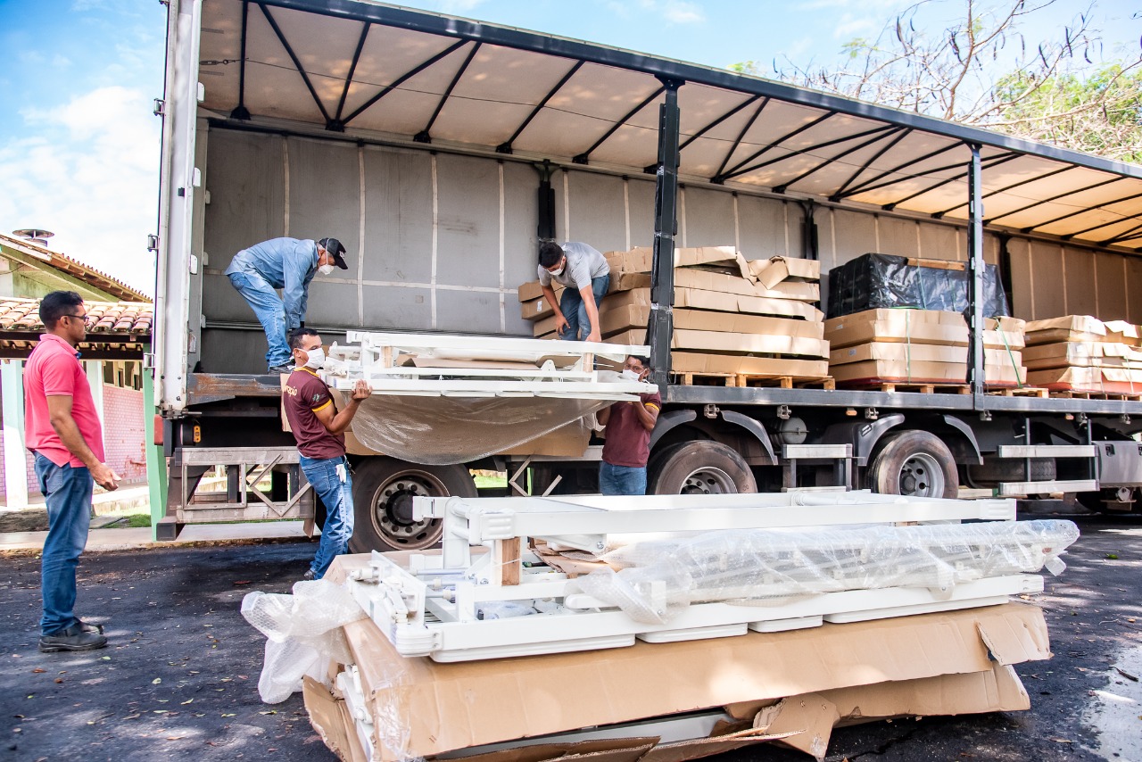 Equipamentos começam a chegar na nova ala do HMP para pacientes com sintomas de Covid-19