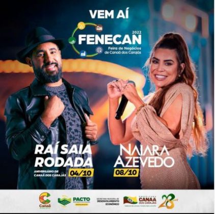 Com show de Raí Saia Rodada, Fenecan começa nesta terça-feira (4)