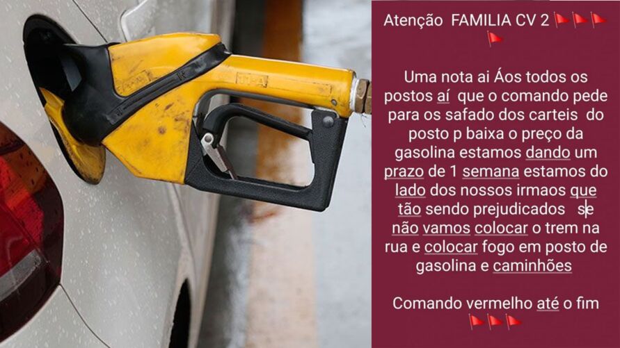 Manaus: facção ordena postos de gasolina baixarem o preço